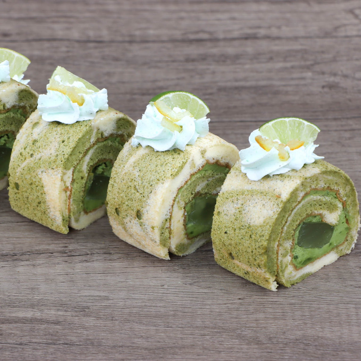 Matcha Yuzu Jelly Roll Cake & Salted Egg Chicken Floss Roll Cake (