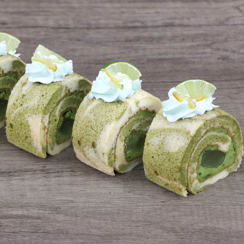 Matcha Yuzu Jelly Roll Cake & Salted Egg Chicken Floss Roll Cake (#CHERMAINESEMS)