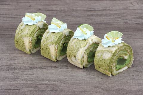 Salted Egg Chicken Floss Roll Cake & Matcha Yuzu Jelly Roll Cake (#CHERMAINESEMS)