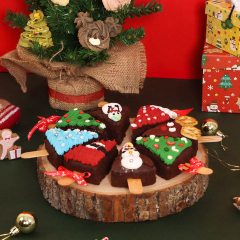 Christmas Chocolate Brownie with Royal Icing (Parent + Child 6-12yo) (#CHENSP0001)