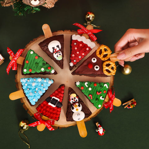 Christmas Chocolate Brownie with Royal Icing (Parent + Child 6-12yo) (#CHENSP0001)