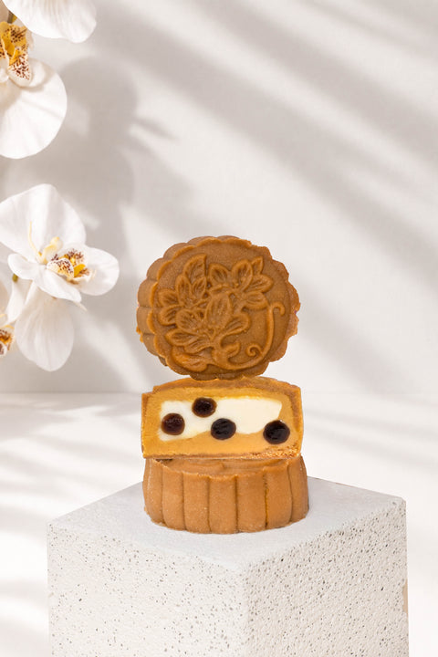 Bubble Tea Mochi Espresso Snowskin + Strawberry Rose Lychee Snowskin Mooncake (#MCK0002)
