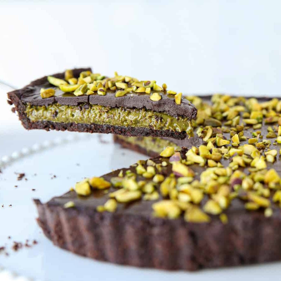 Kunafa Chocolate Pistachio Tart & Matcha Swiss Roll (