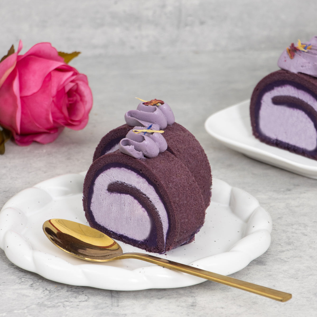 Ube Swiss Roll (
