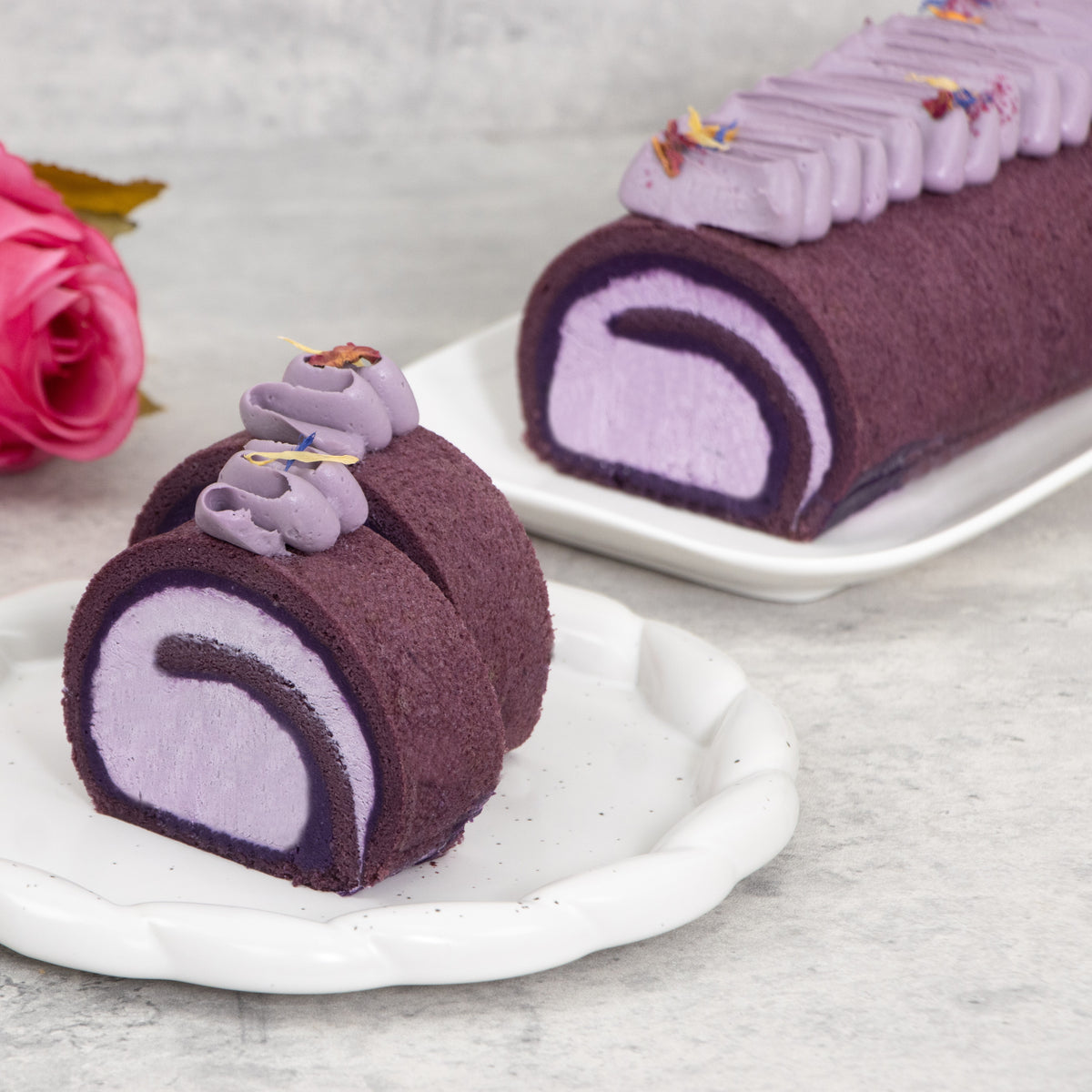 Ube Swiss Roll (