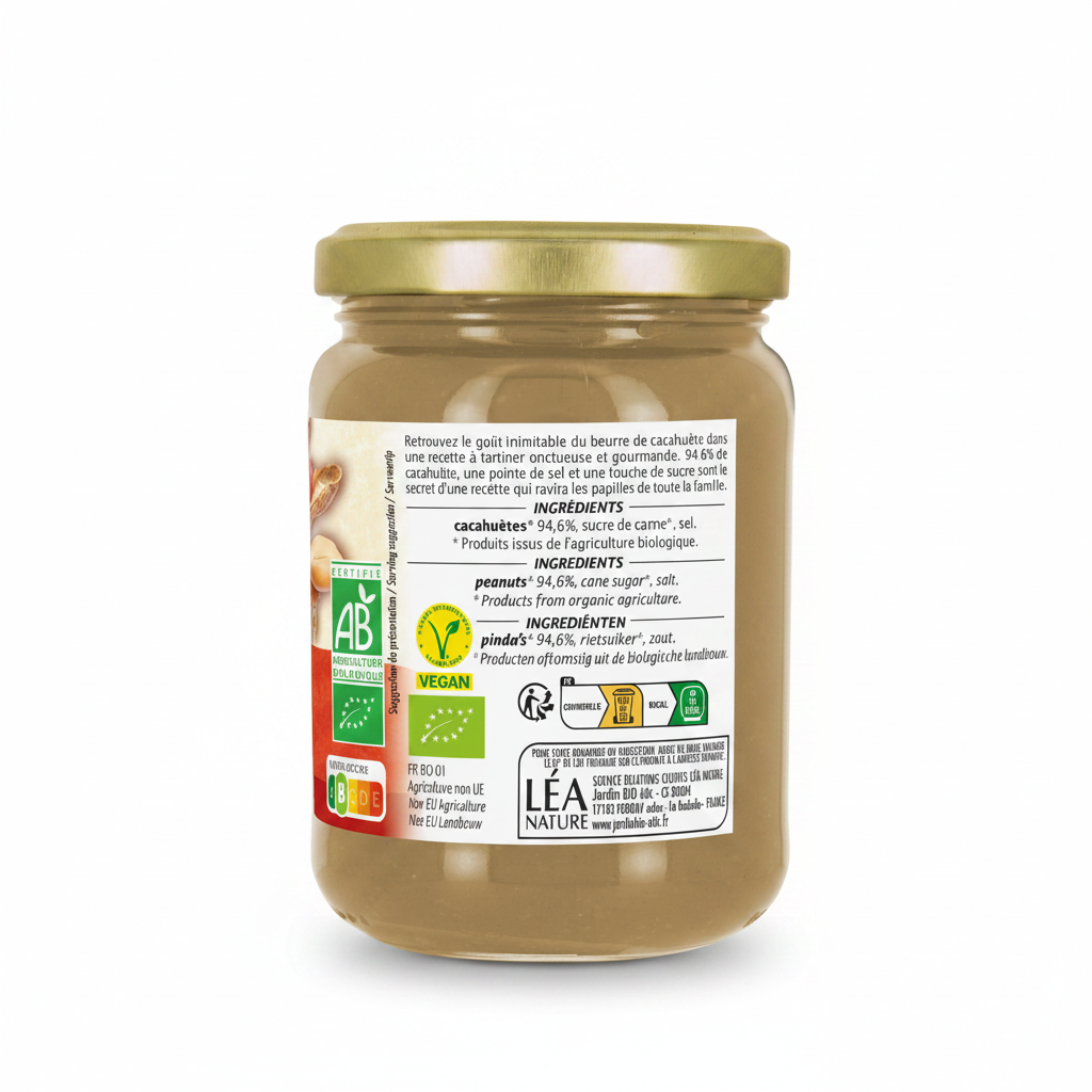 ORGANIC CREAMY PEANUT BUTTER 500G (