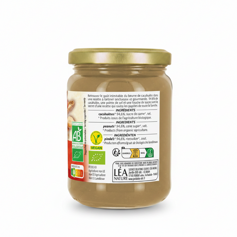 ORGANIC SWEETENED CREAMY PEANUT BUTTER 500G (#123945)