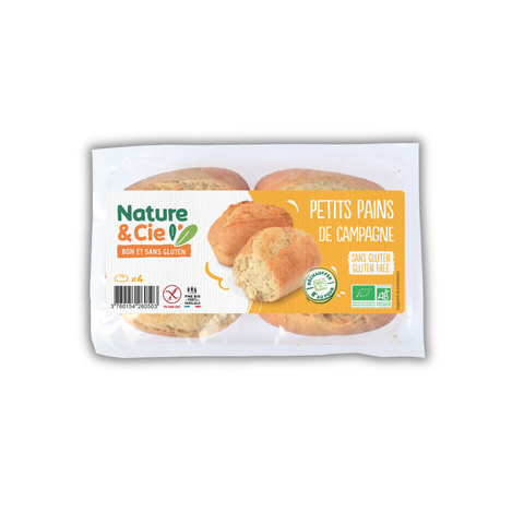 BREAD ORG COUNTRY ROLLS 4PC (#125217)