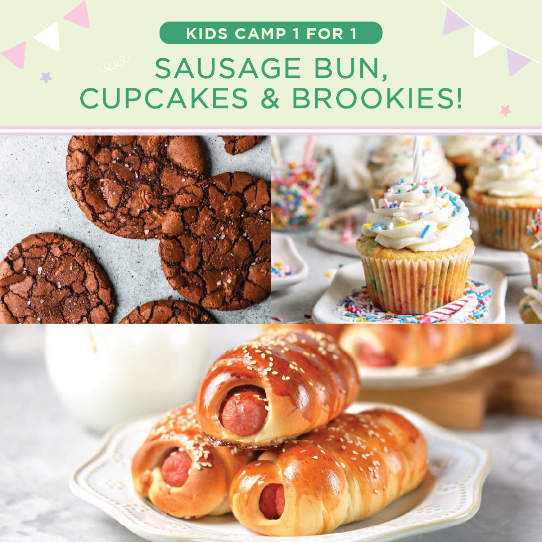 School Holiday Kids Baking Bootcamp (1 for 1) Combo: Sweet & Savory Edition (