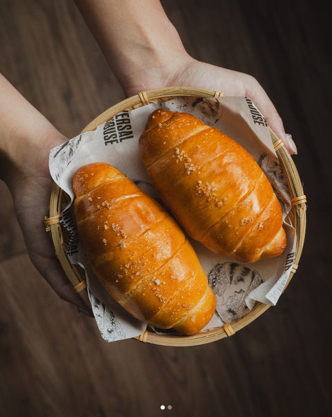 Japanese Shio Pan Bread (Classic Sea Salt Butter, Garlic, Cheese) (#PATSL101)