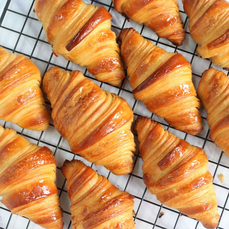 French Croissant And Danish (Hand-Kneading Technique) (