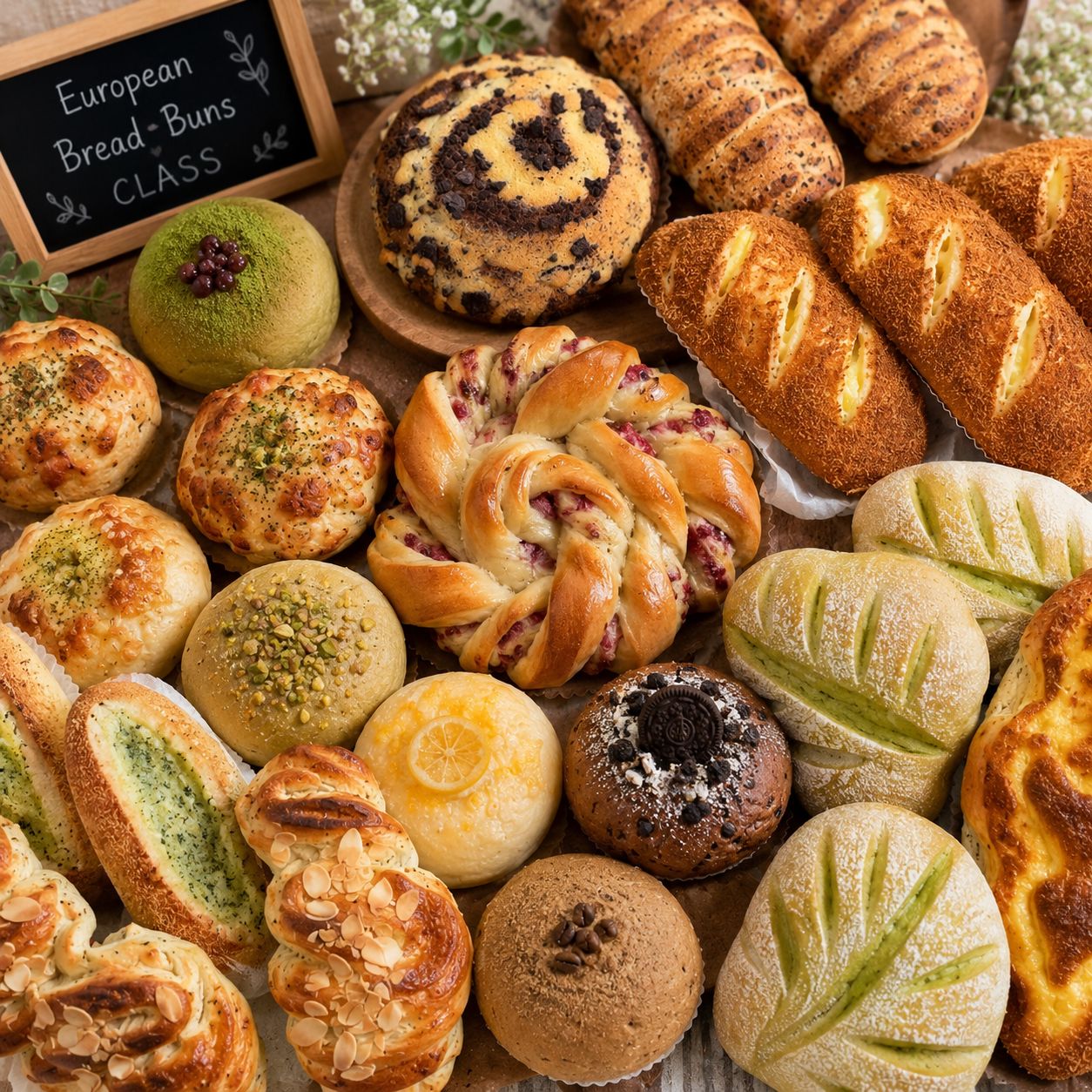 Artisan European Bun Series (
