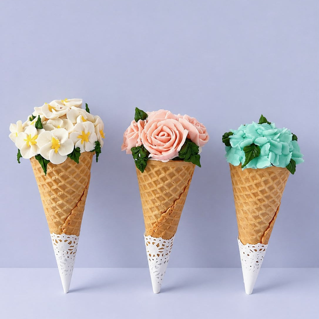 Bean Paste Flower Piping  (