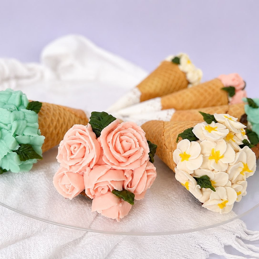 Bean Paste Flower Piping  (