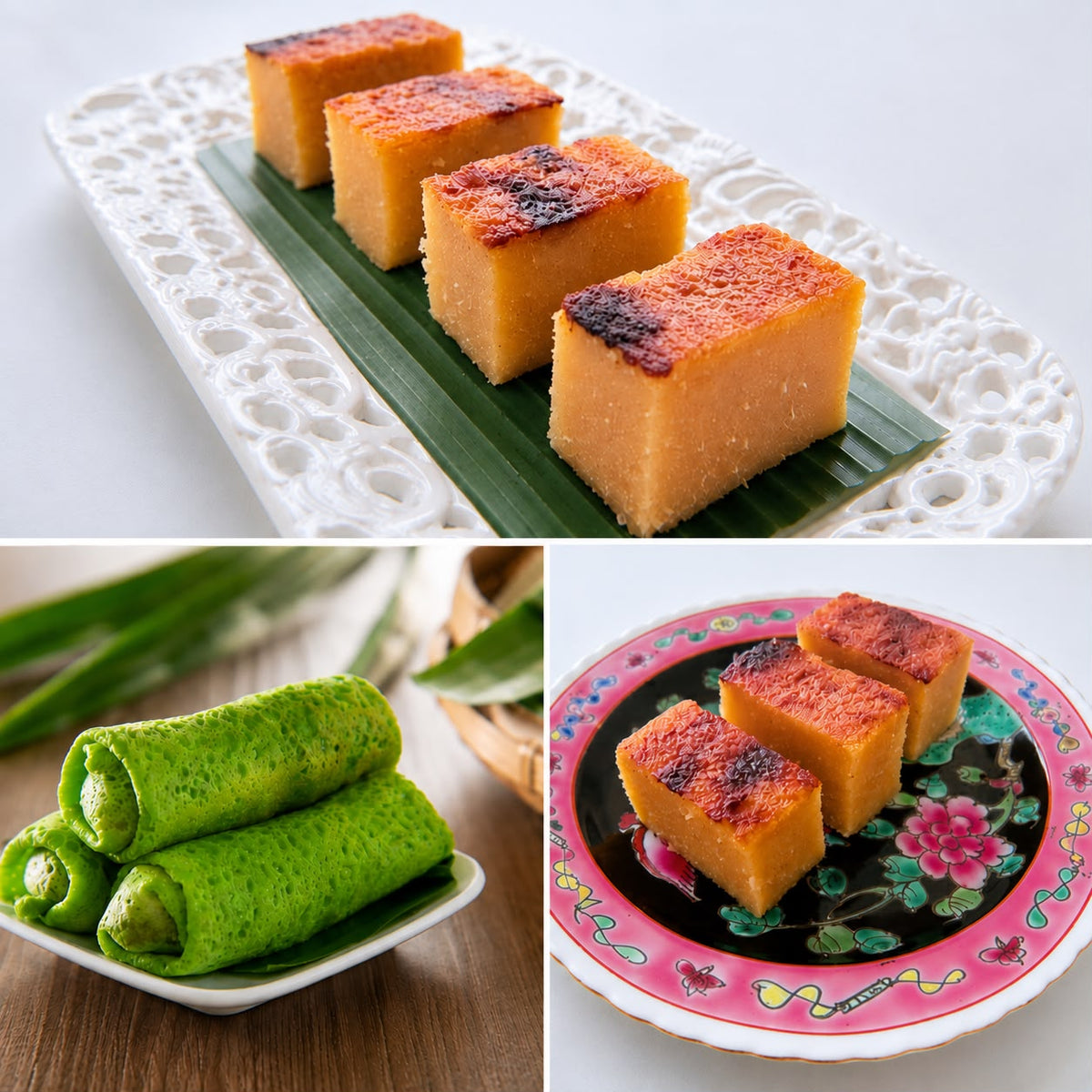 Heritage Kueh Favourites: Kueh Bingka Ubi & Kueh Dadar (