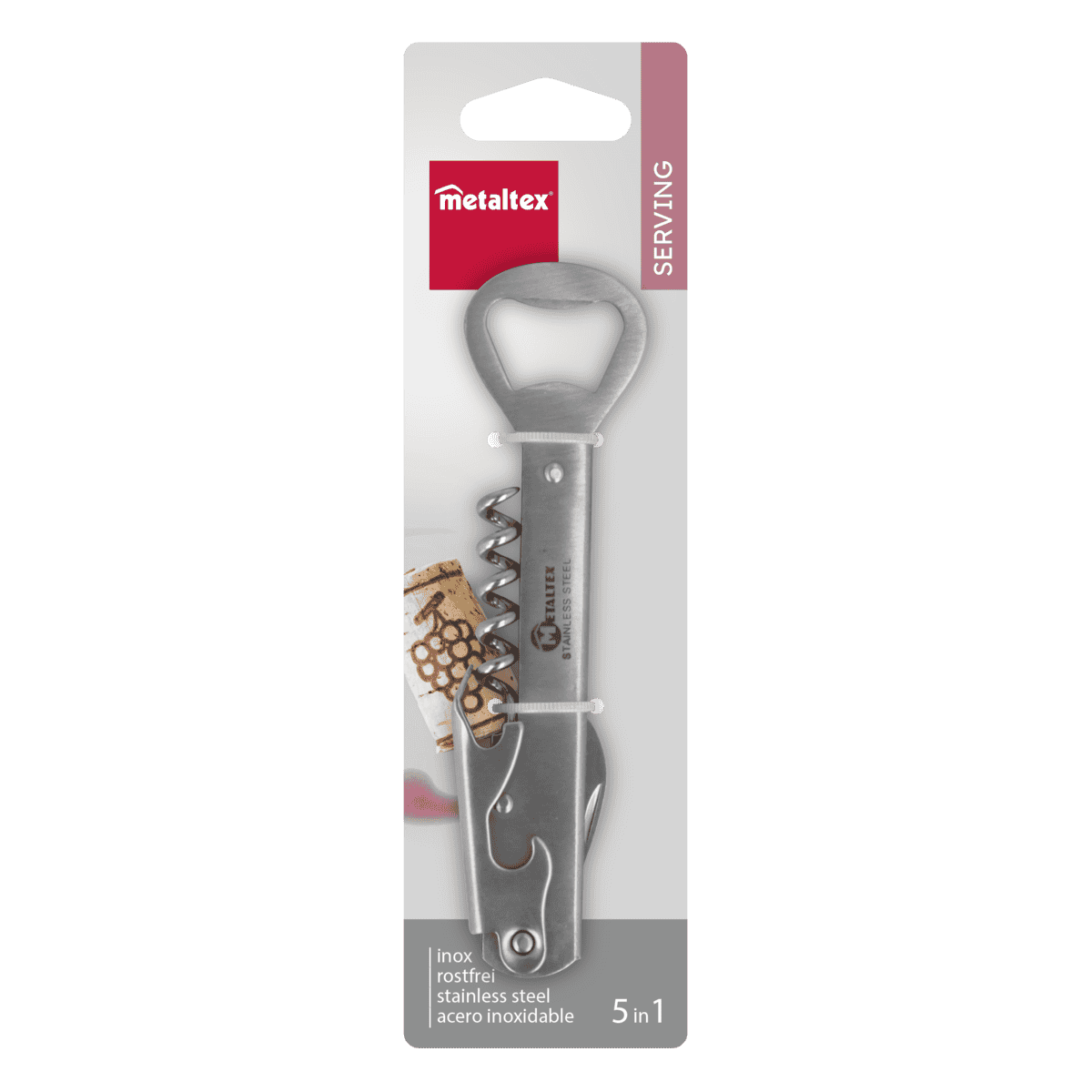 STAINLESS STEEL 5-PURPOSE LEMON SHAKER (