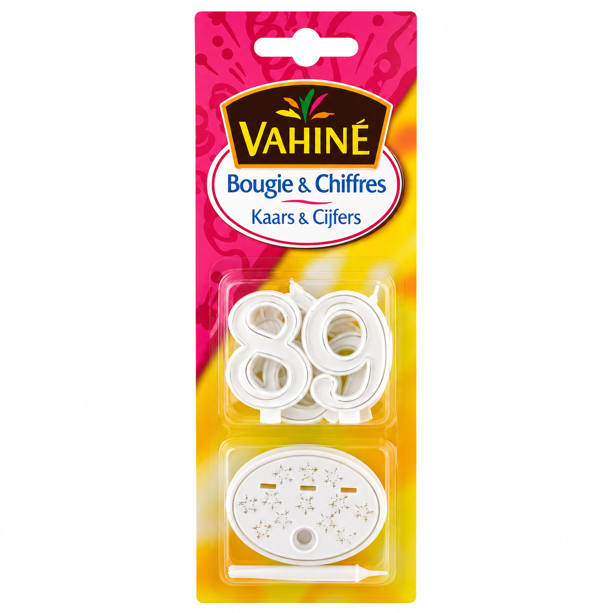 NUMBER SHAPED CANDLES 10PC (