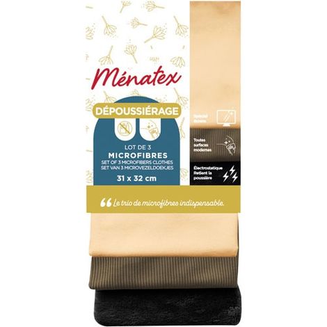 MICROFIBRE CLOTH 31 X 32 CM 3PCS (