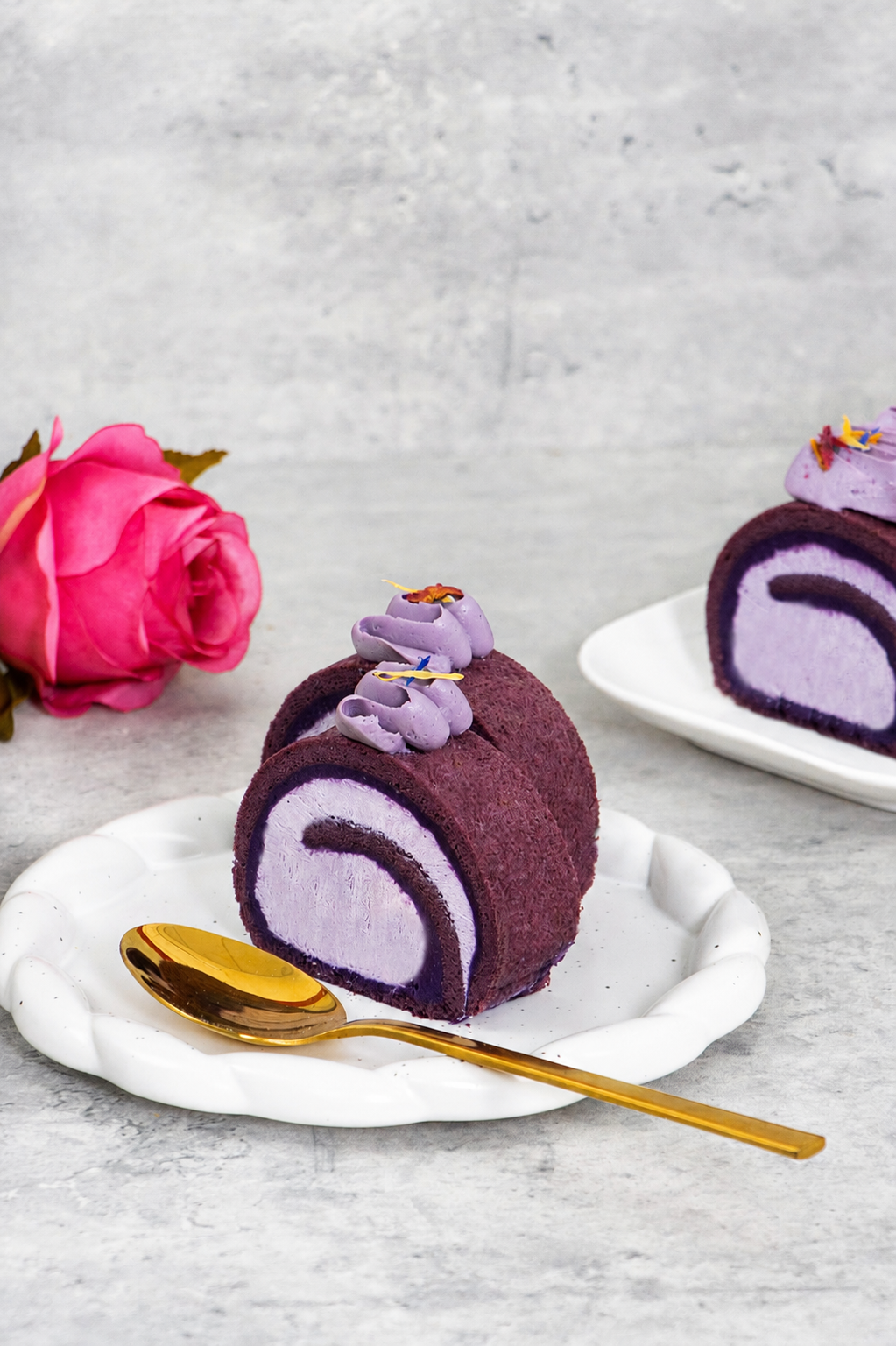 Ube Swiss Roll (